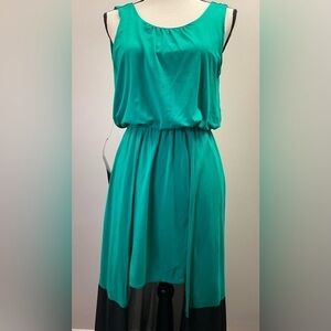 Bebe Mixed Fabric Hi Lo Maxi Dress NWT